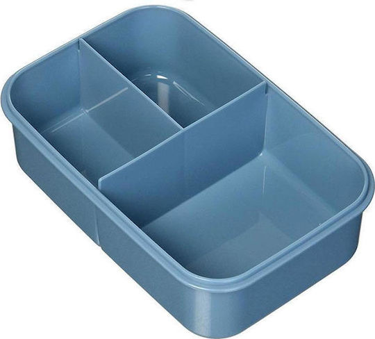 3 Sprouts Bento Box Plastic Kids' Food Container Blue x x 6.4cm