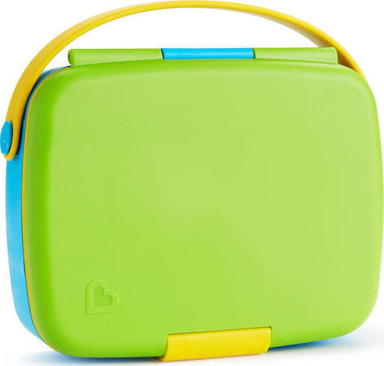 Munchkin Bento Box Plastic Kids' Lunch Set Green