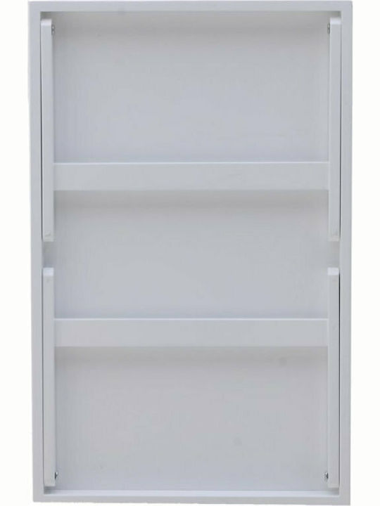 Click Wooden Rectangular Bed Tray with Handles in White Color 59x36x27cm 6-70-590-0001 1pcs