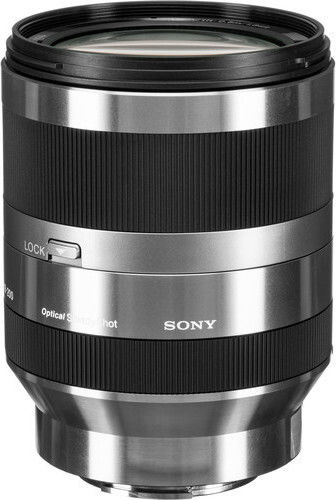Sony Crop Camera Lens 18-200mm f/3.5-6.3 OSS Tele Zoom for Sony E Mount Silver