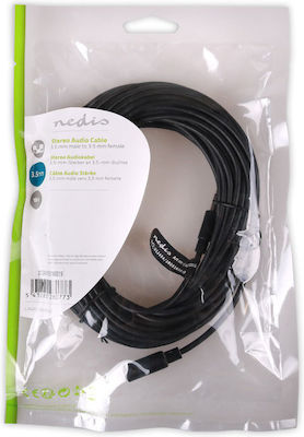 Nedis 3.5mm male - 3.5mm female Cable Black 10m (CAGP22050BK100)