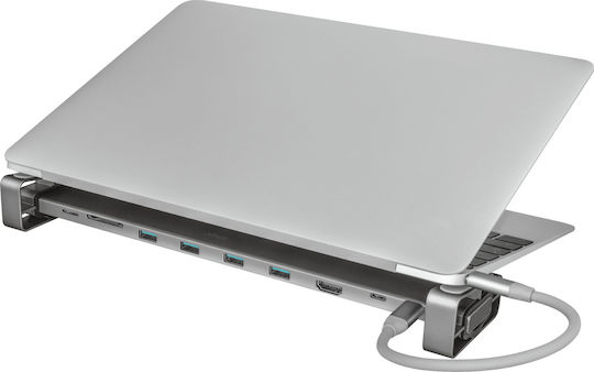 Trust Dalyx USB-C Docking Station mit HDMI 4K PD Ethernet Gray
