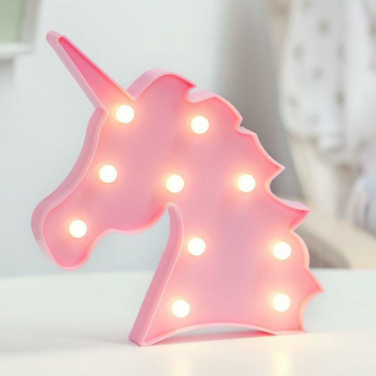 Kiokids Παιδικό Φωτιστικό Τοίχου Led Πλαστικό Unicorn Pink