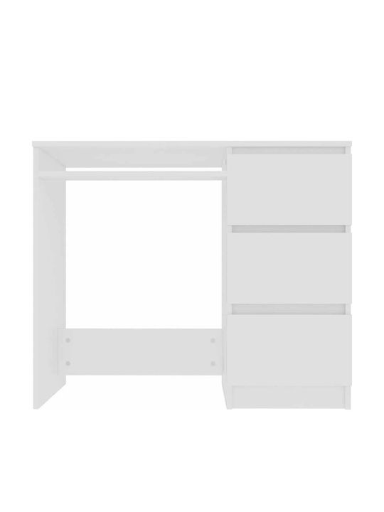 Birou Din Lemn Alb 90x45x76cm