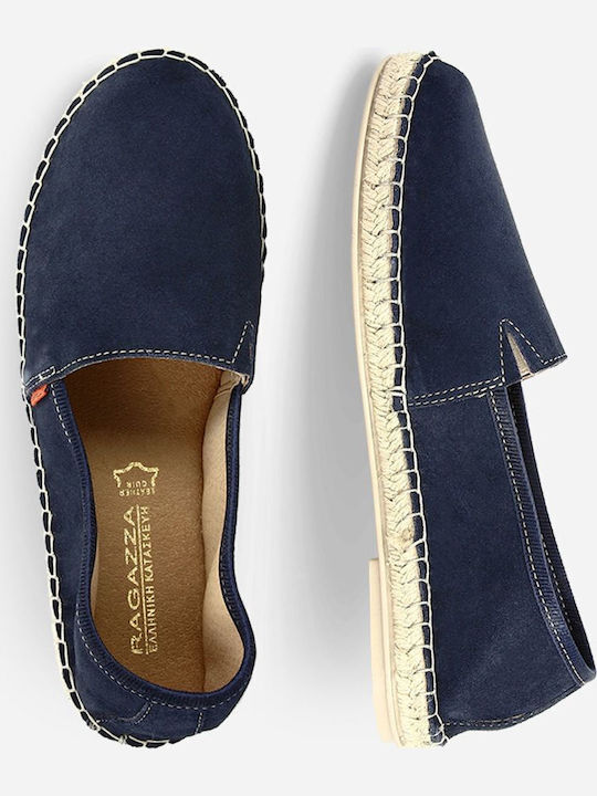 Women's Suede Espadrilles Navy Blue