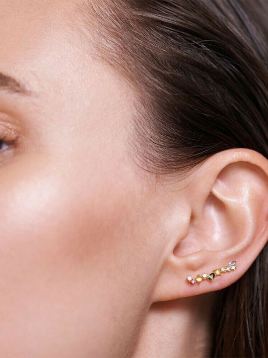 P D Paola Euphoria Earrings Ear Climbers Gold Plated Silver P D Paola Euphoria Earrings Ear Climbers Gold Plated Silver