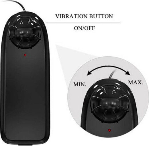 Baile Ultra Passionate Harness Dual-motor Vibration Harness with Double Dildo and Vibration in Black Color