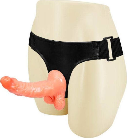 Baile Ultra Passionate Harness Sensual Comfort Strap-on Harness with Dildo 15.5cm in skin color