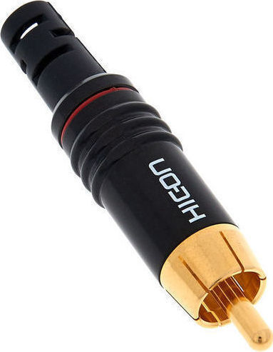 Hicon Stecker RCA männlich Rot (HI-CM06-RED)