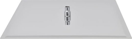 vidaXL Platz Duschkopf 50x50cm Inox