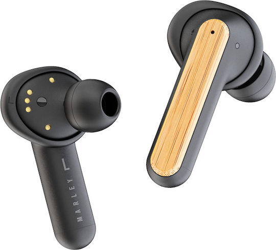 The House Of Marley Redemption ANC In-ear Bluetooth Handsfree Ακουστικά με Αντοχή στον Ιδρώτα και Θήκη Φόρτισης Μαύρα