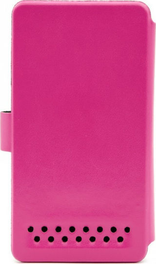 Tellur Universal Mobile Cover Book Case up to 4.5" Fuchsia