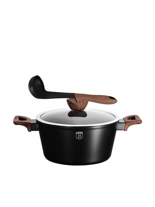 Berlinger Haus Ebony Rosewood Collection Aluminum Stockpot 4.1lt / 24cm