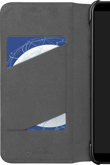 Cellular Line Book Δερματίνης Μαύρο (Huawei Y5 2019 / Honor 8S)