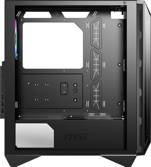 MSI MPG Gungnir 110R Gaming Midi Tower Κουτί Υπολογιστή με Πλαϊνό Παράθυρο και RGB Φωτισμό Μαύρο