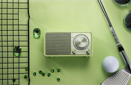 Sangean WR-7 cu Bluetooth Verde