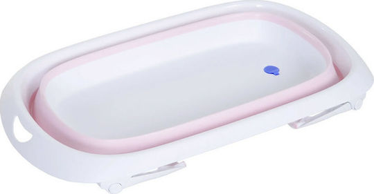 HomCom Πτυσσόμενη Μπανιέρα Μωρού Pink