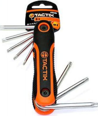 Tactix Folding Torx Wrench T10 8pcs