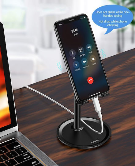 Usams US-ZJ048 Desk Stand for Mobile Phone in Black Colour