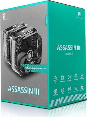 Deepcool Assassin III Охладител за ЦПУ Двойен вентилатор за Socket /A/M/4/1/1/5/x/ Черен