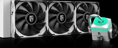 Deepcool Captain 360x Υδρόψυξη Επεξεργαστή Τριπλού Ανεμιστήρα 120mm για Socket AM4