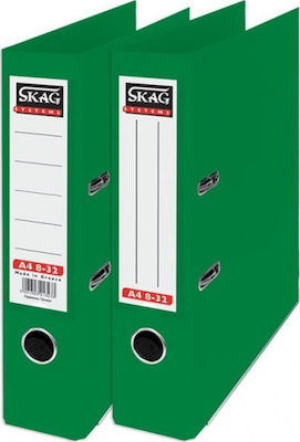 Skag Caiet cu inele 8/32 pentru Hârtie A4 cu 2 Rings Inele Verde Systems P.P