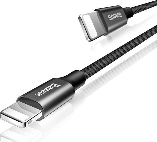 Baseus Yiven Плетена USB-A към Lightning кабел Черен 1.2м (CALYW-01)