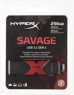 HyperX Savage 256GB USB 3.1 Stick Black