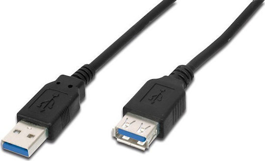 Digitus USB 3.0 Cable USB-A male - USB-B female 1.8m (AK-300203-018-S)