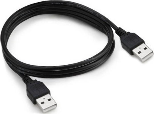 Bridge Cable USB 2.0 Cablu USB-A - USB-A Negru 1.5m AK018-S
