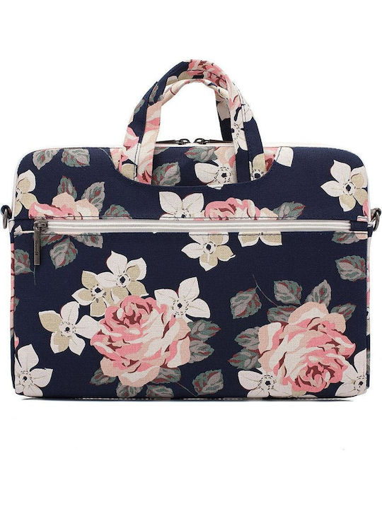 Θήκη Μεταφοράς Tech-protect Canvaslife Briefcase Sleeve Laptop 15-16 Macbook 15 Μπλε Ροζ