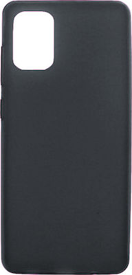 Matt Silicone Back Cover Black (Galaxy A71)