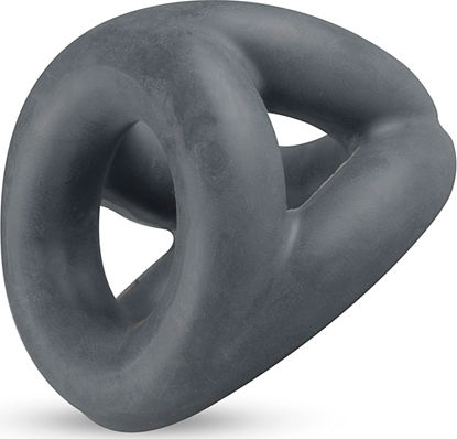 Boners Liquid Silicone Triple Cock Ring Grey