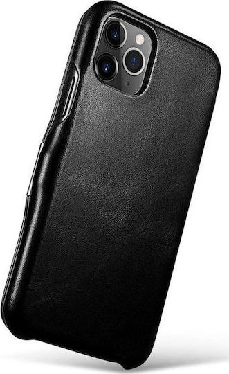 iCarer Vintage Folio Книга Кожа Черен (iPhone 11 Pro)