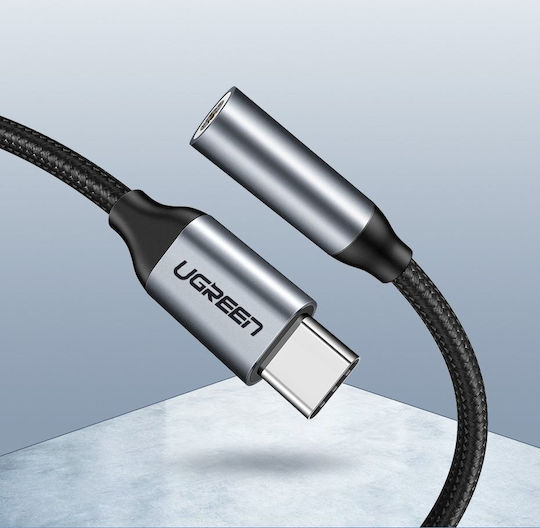 Ugreen Конвертор USB-C мъжки към 3.5mm женски Сив 1бр 30632