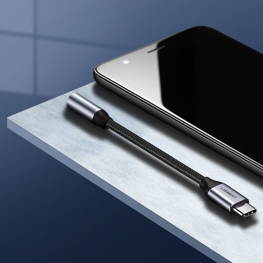 Ugreen Конвертор USB-C мъжки към 3.5mm женски Сив 1бр 30632