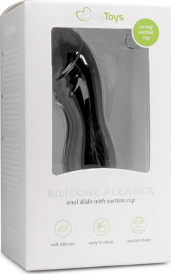 Easytoys Silicone Suction Cup Анално дилдо Силикон Черен 15см