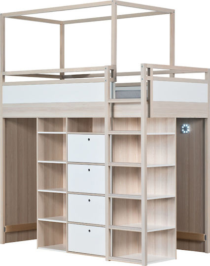 Gazebo pentru pat pentru copii Spot Young Bej 161x95x62cm