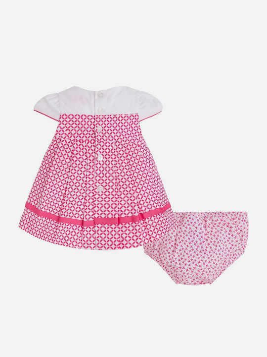 Mayoral Kids Dress Short Sleeve Fuchsia