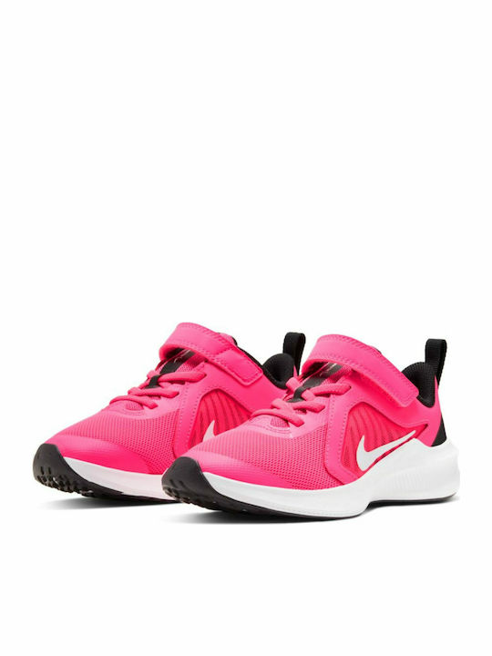 Downshifter Downshifter 10 Kids Sports Shoes Running with Hoop & Loop Closure Hyper Pink / White / Black