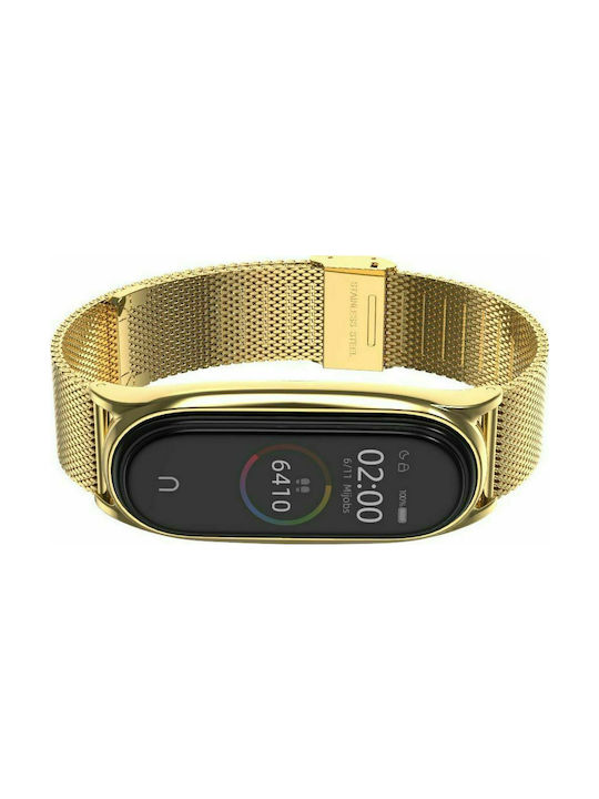 Tech-Protect Milanese Strap Stainless Steel Gold (Mi Smart Band 5/Mi Smart Band 6) TPRMB5G