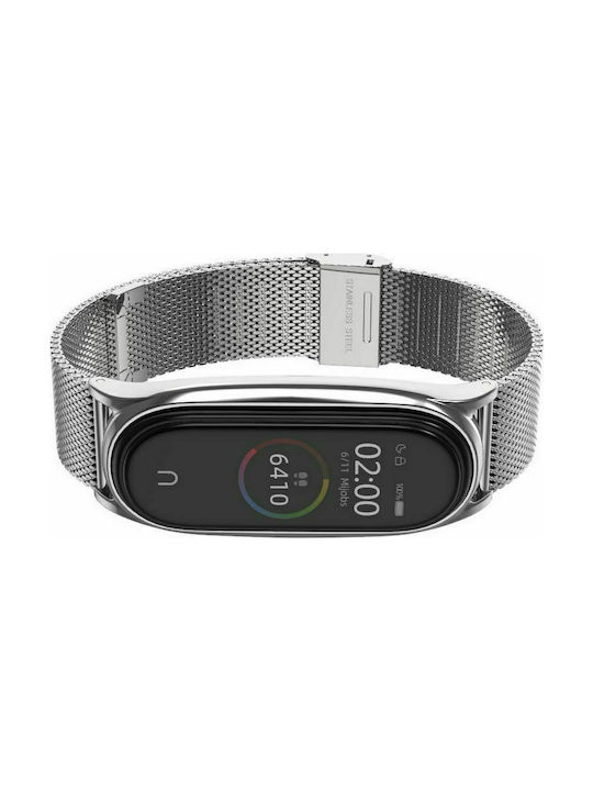 Tech-Protect Milanese Strap Stainless Steel Silver (Mi Smart Band 5/Mi Smart Band 6)