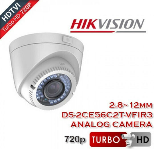 Hikvision DS-2CE56C2T-VFIR3 CCTV Surveillance Camera HD 720P Waterproof with Lens 2.8-12mm