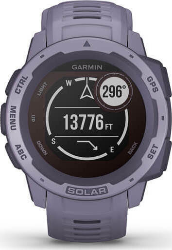 Garmin Instinct Solar 45mm Waterproof Smartwatch with Heart Rate Monitor (Orchid)