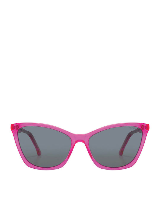 Komono Alexa Neon Pink Women's Sunglasses with Pink Metal Frame and Polarized Lens KOM-S7304