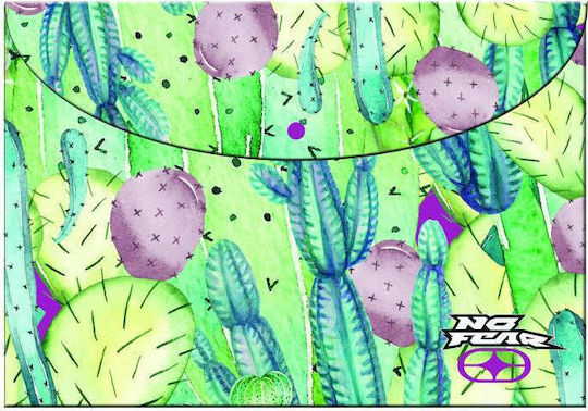 Back Me Up Φάκελος με Κουμπί για Χαρτί A4 Πράσινος No Fear Cactus