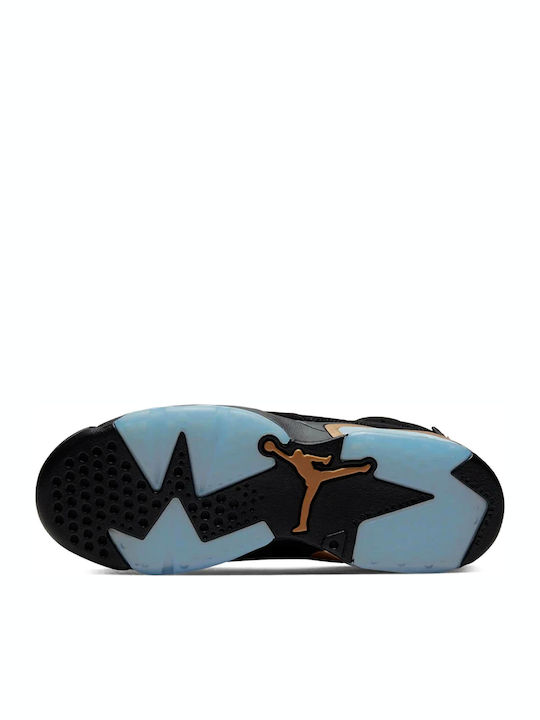 Air 6 Retro Παιδικά Sneakers High Black / Metallic Gold