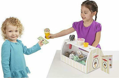 Melissa & Doug Kinderladen Πάγκος για Κατασκευή Παγωτού aus Holz für 3+ Jahre 40 cm. 28Stück