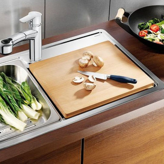 Blanco Rectangular Wooden Chopping Board Brown 35.2x43.2cm