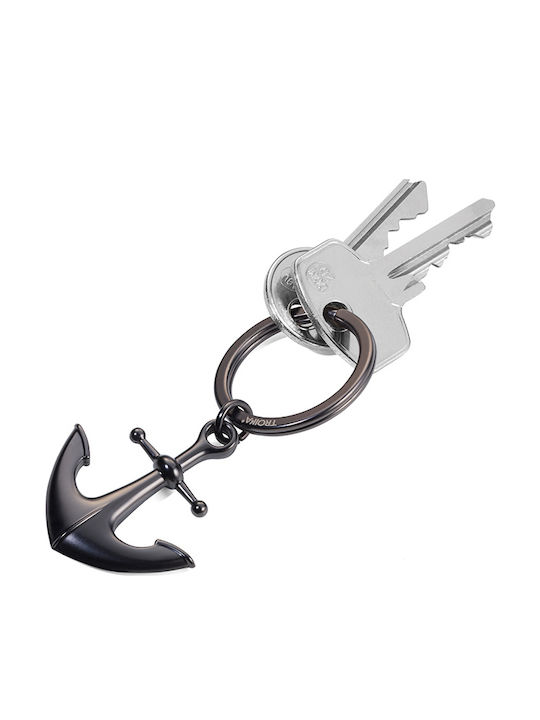 Troika Keychain Wallet Heimathafen Metallic Eye Black